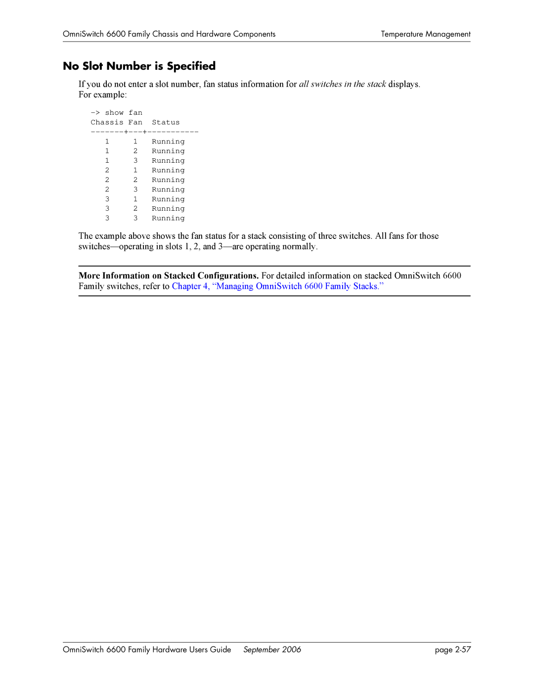 Alcatel-Lucent 6600 manual No Slot Number is Specified 