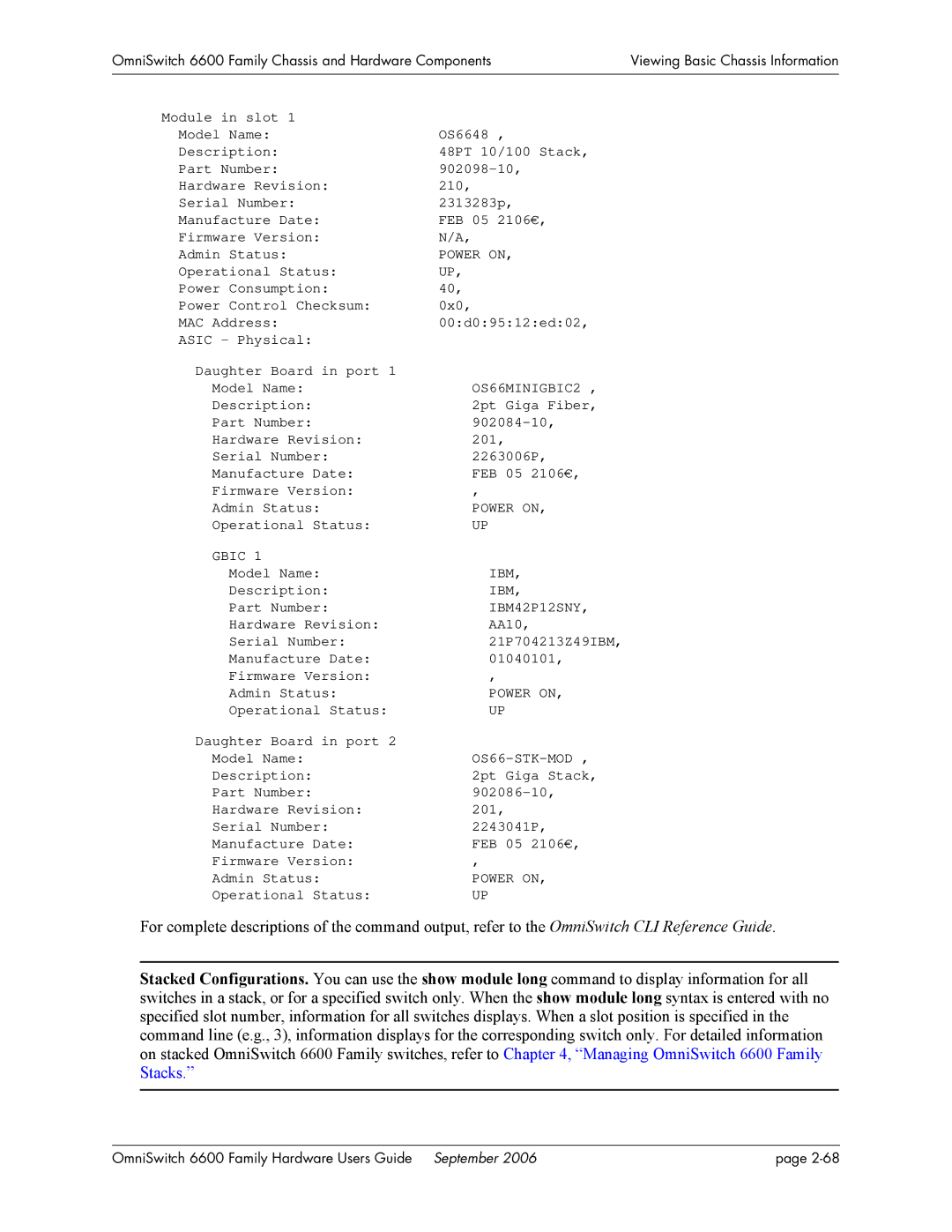 Alcatel-Lucent 6600 manual Gbic 