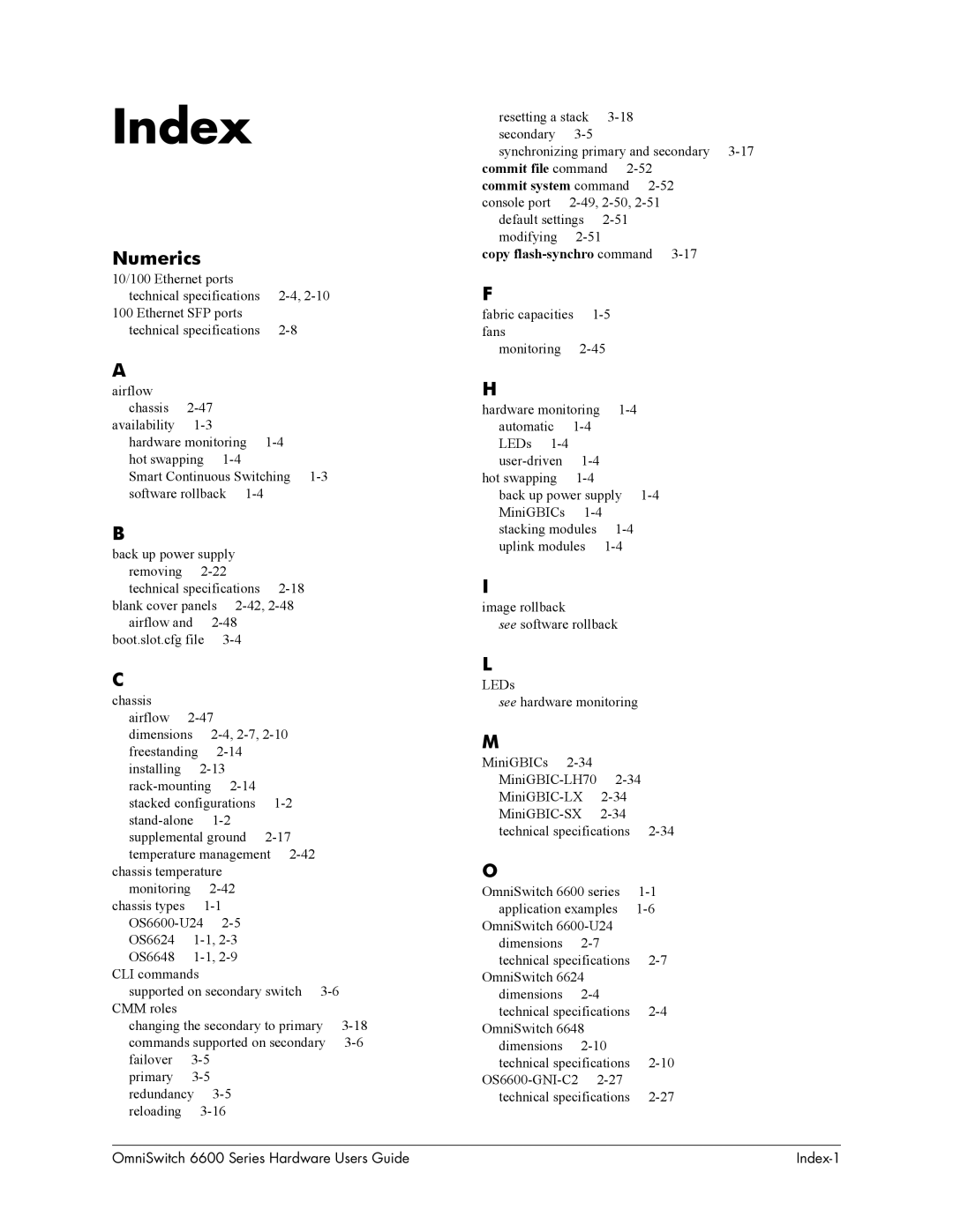 Alcatel-Lucent 6600 Series, 6648, 6624 Numerics, Commit file command, Commit system command, Copy flash-synchro command 