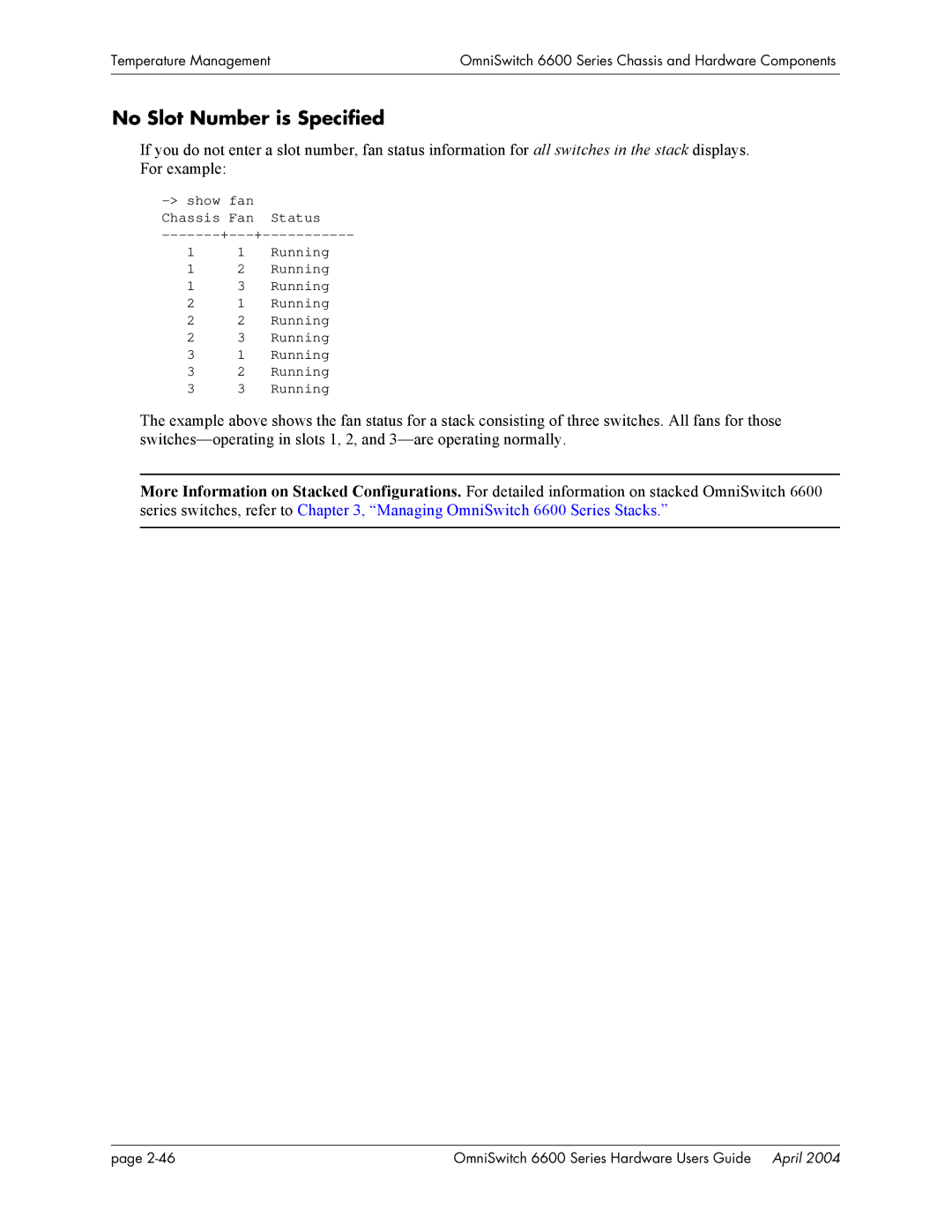 Alcatel-Lucent 6648, 6624, 6600 Series manual No Slot Number is Specified 