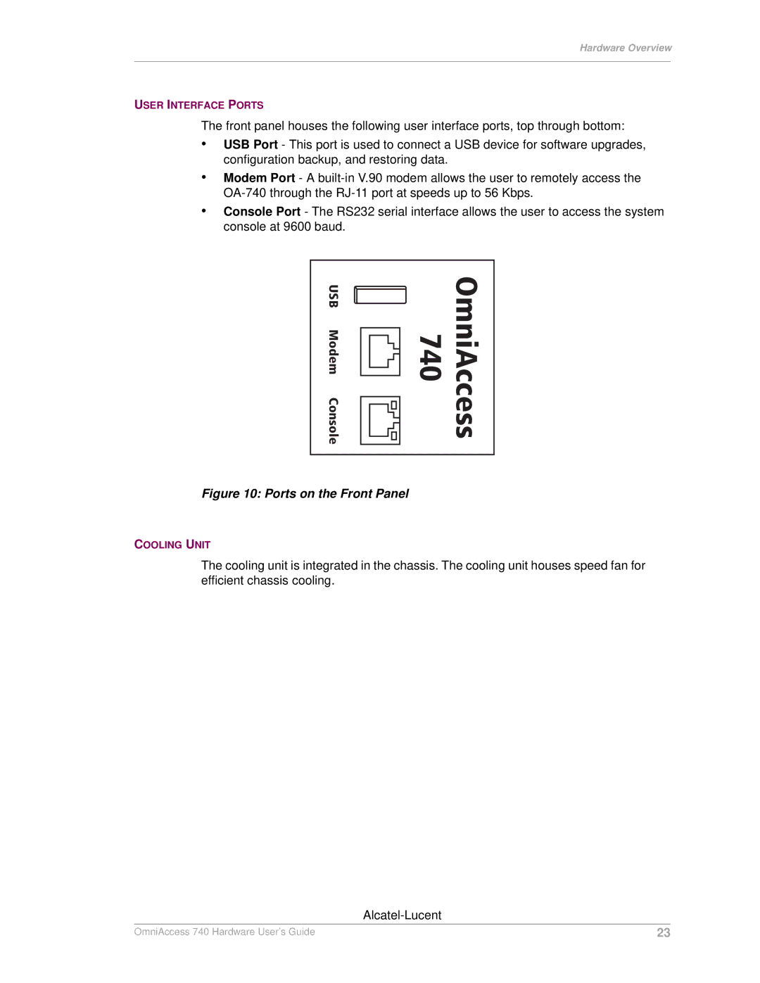 Alcatel-Lucent 740 manual OmniAccess 