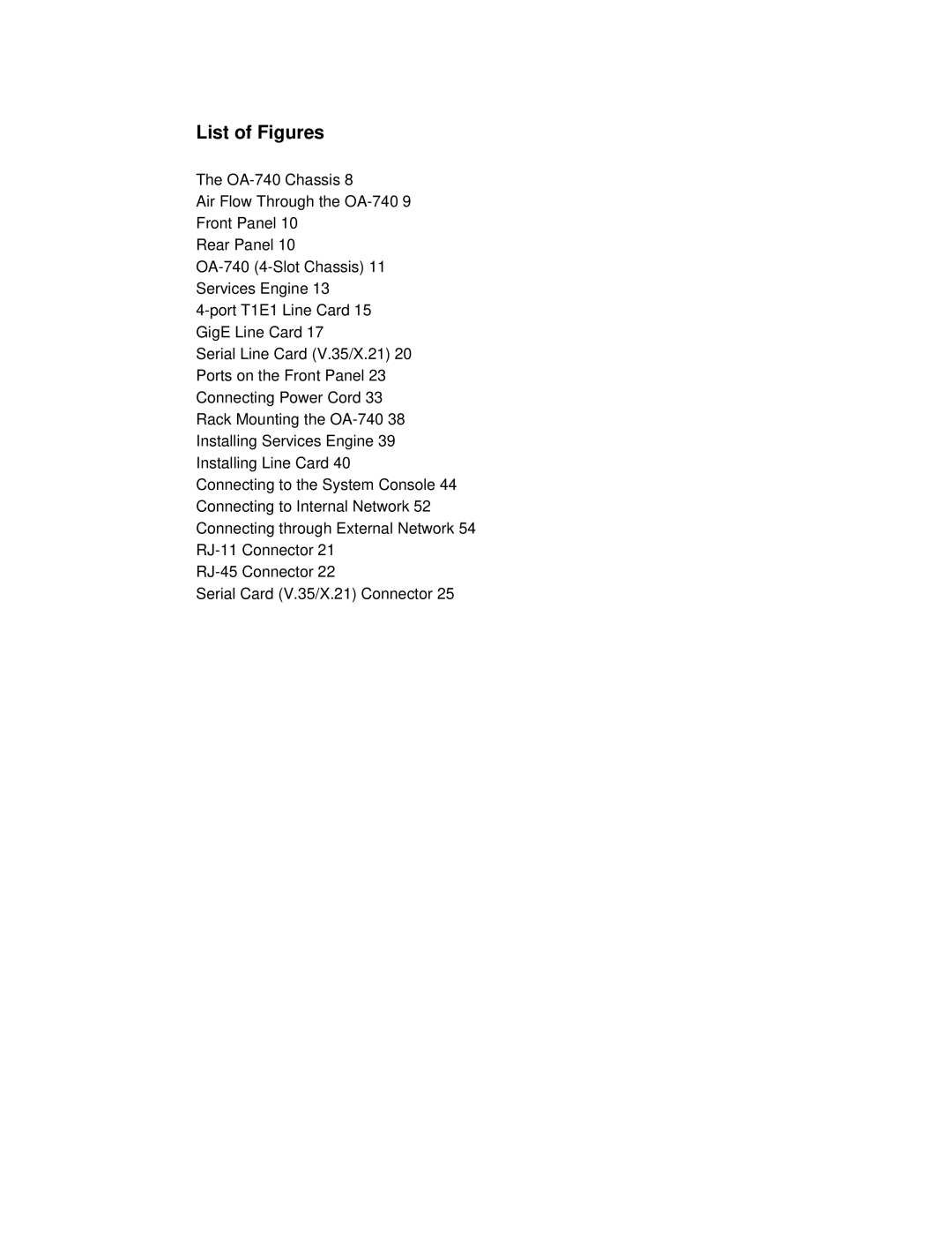 Alcatel-Lucent 740 manual List of Figures 