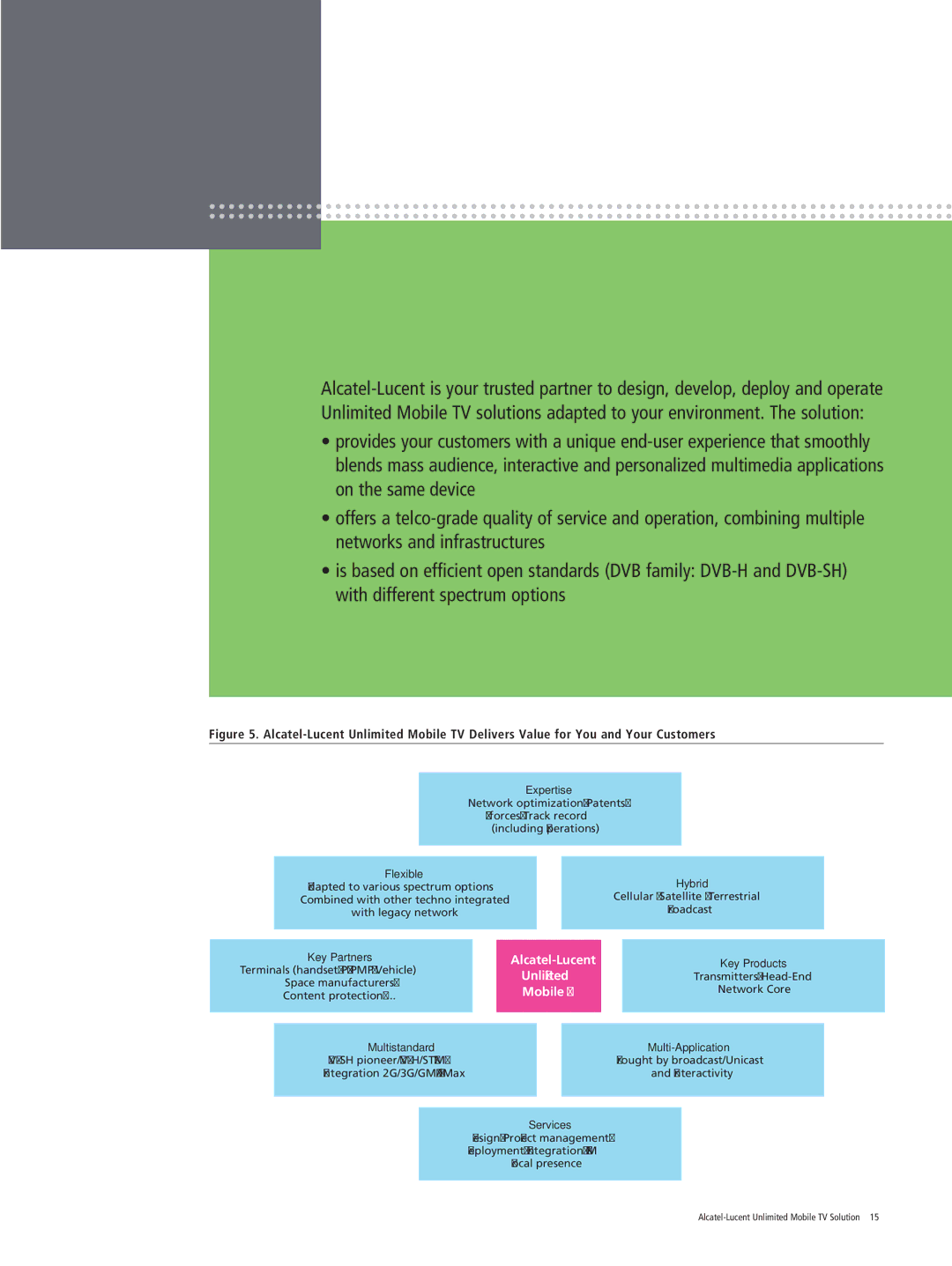 Alcatel-Lucent Mobile TV manual Unlimited 