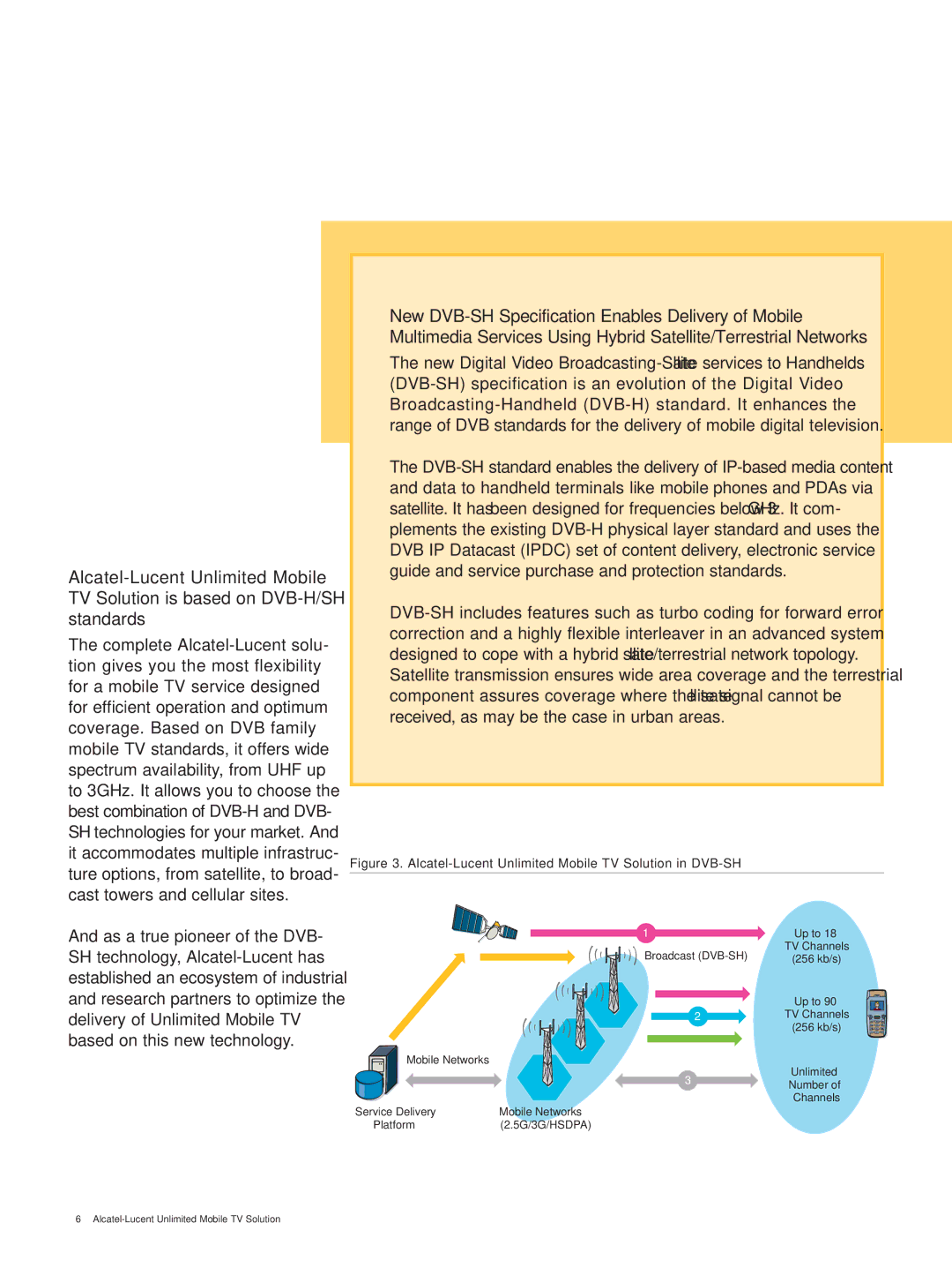 Alcatel-Lucent manual Alcatel-Lucent Unlimited Mobile TV Solution in DVB-SH 