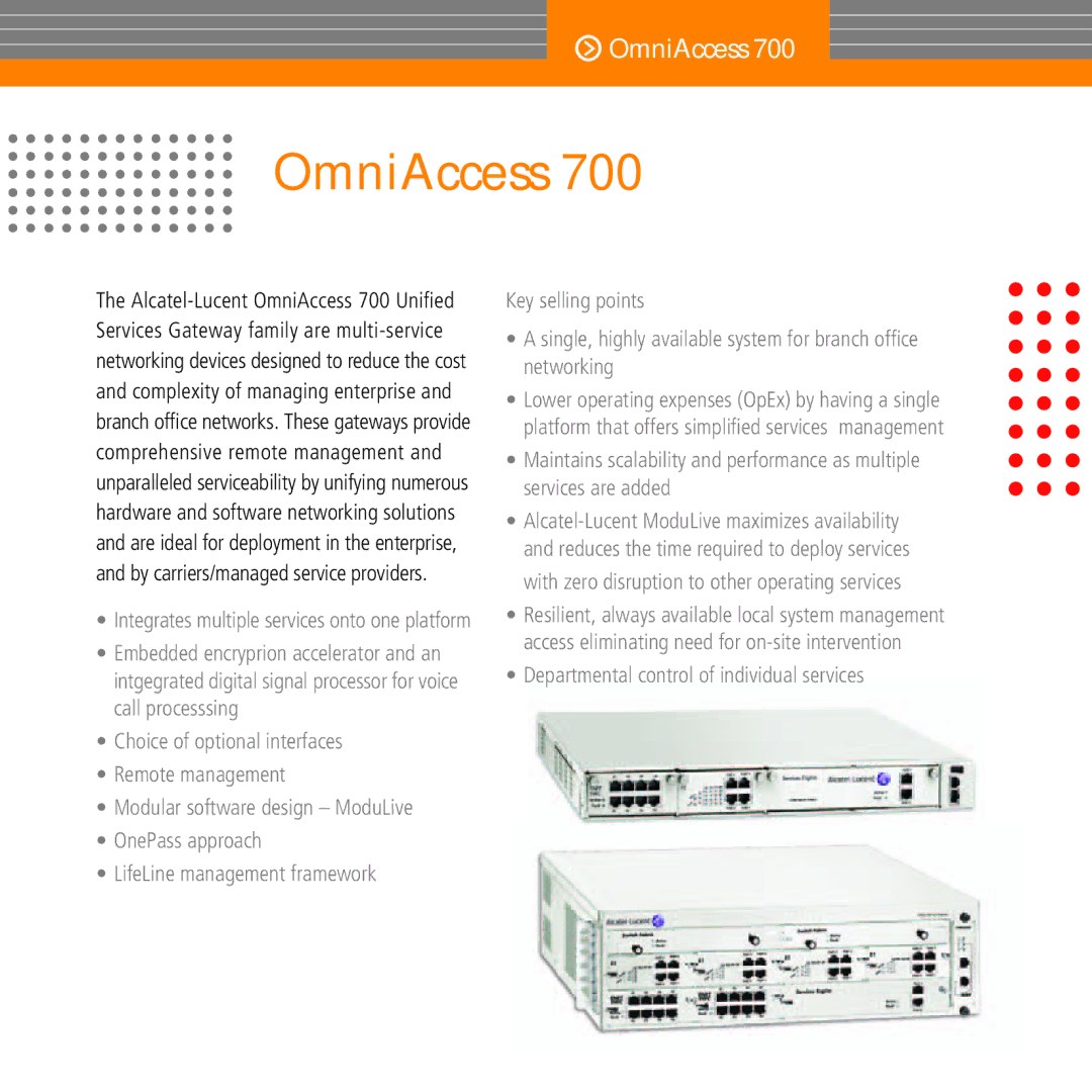 Alcatel-Lucent OS9000 manual OmniAccess 