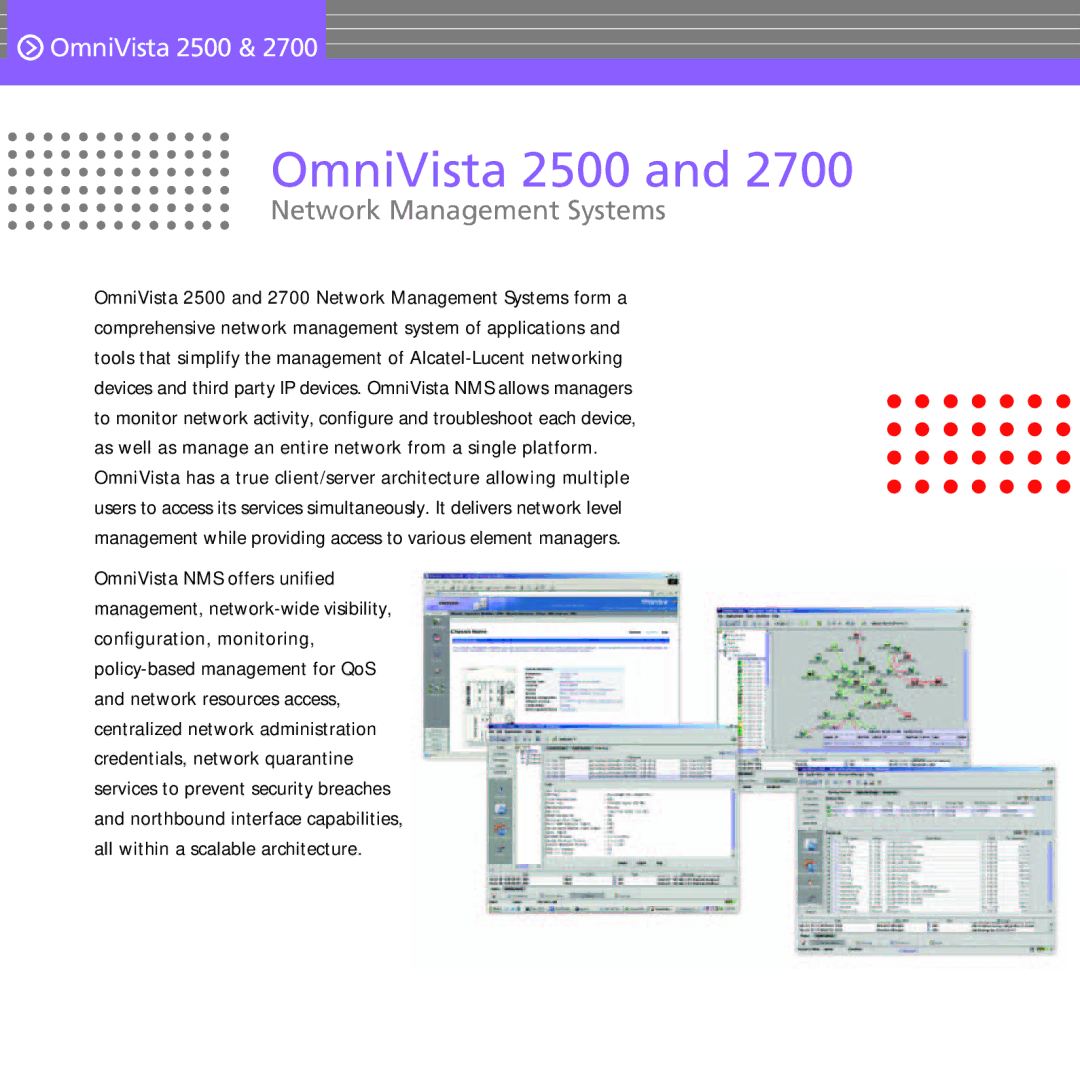 Alcatel-Lucent OS9000 manual OmniVista 2500 