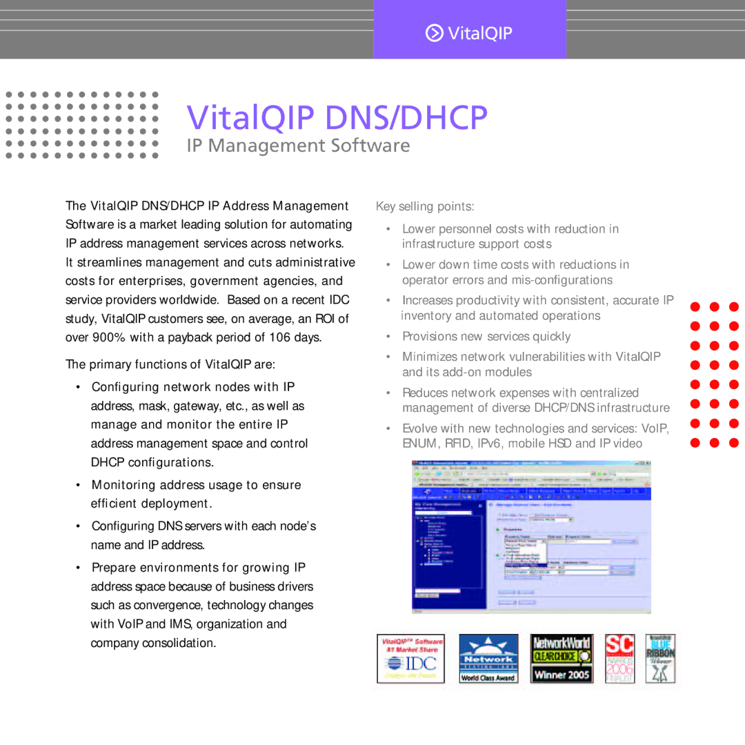 Alcatel-Lucent OS9000 manual VitalQIP DNS/DHCP 