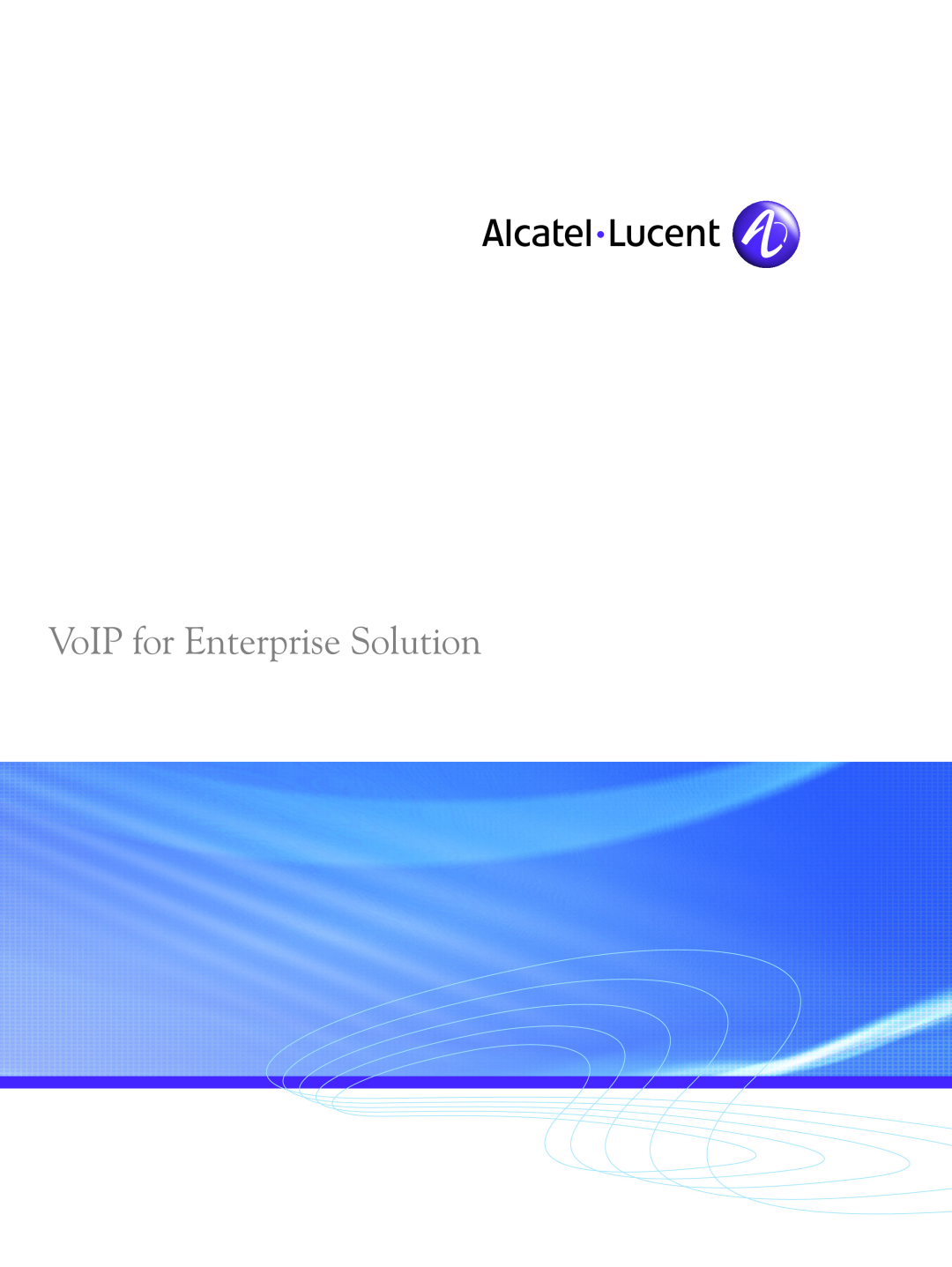 Alcatel-Lucent manual VoIP for Enterprise Solution 