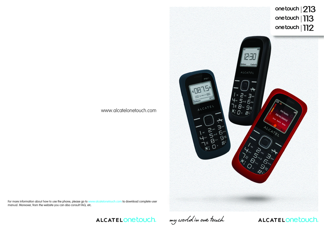 Alcatel ONE TOUCH 213 manual 