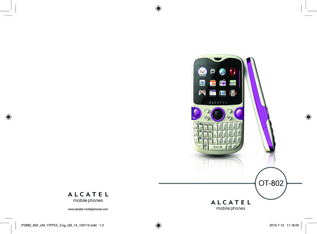 Alcatel ONE TOUCH 802 manual OT-802 