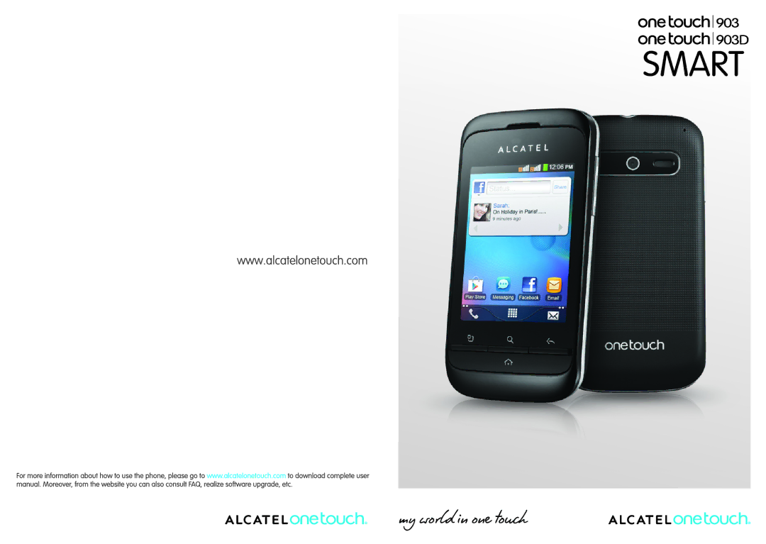 Alcatel ONE TOUCH 903/903D manual 