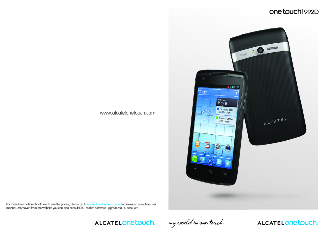 Alcatel ONE TOUCH 992D manual 