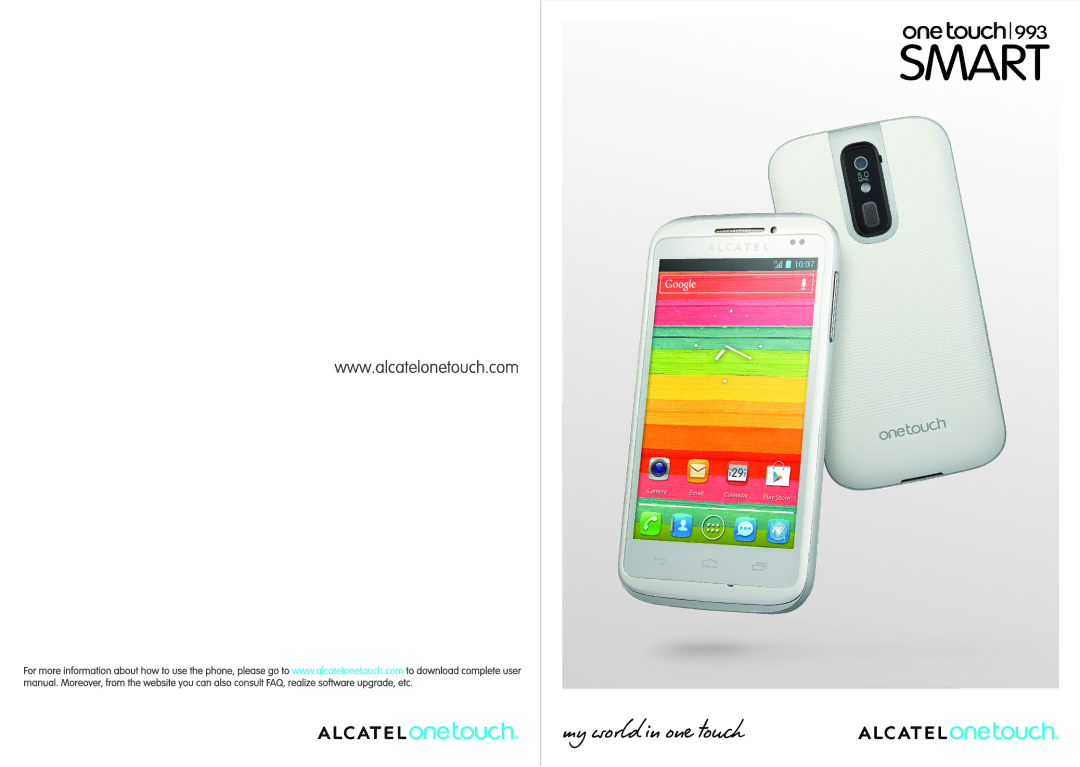 Alcatel ONE TOUCH 993/993D manual 