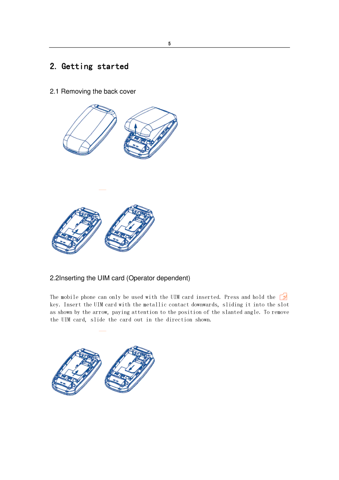 Alcatel OT-E206C manual Getting started 