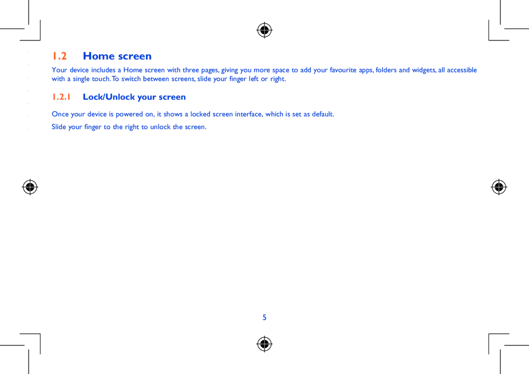 Alcatel Pixi 8 manual Home screen, Lock/Unlock your screen 