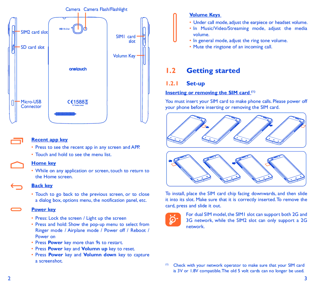 Alcatel SCRIBE EASY manual Getting started, Set-up 