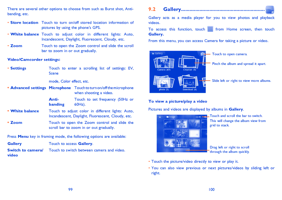 Alcatel 916D, Smart 916 manual Gallery 