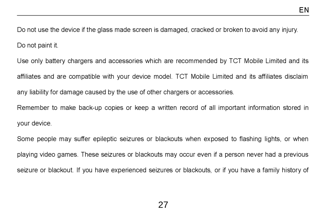 Alcatel Tab - 8HD manual 