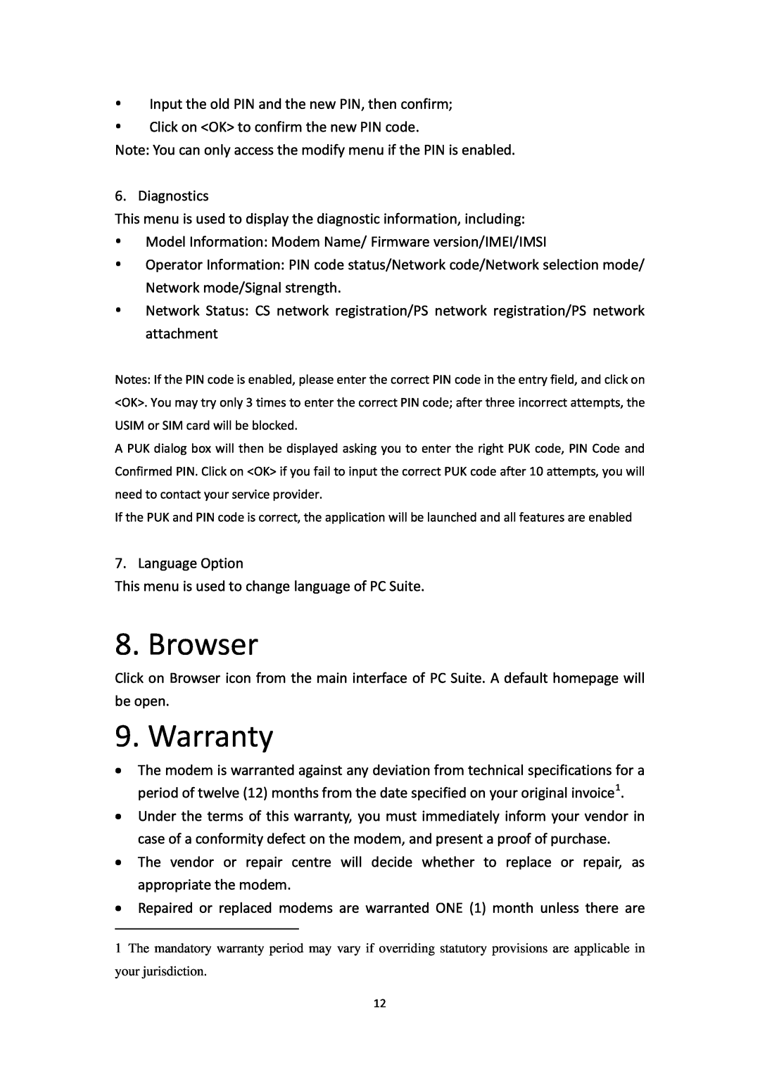 Alcatel X232, X602 manual Browser, Warranty 