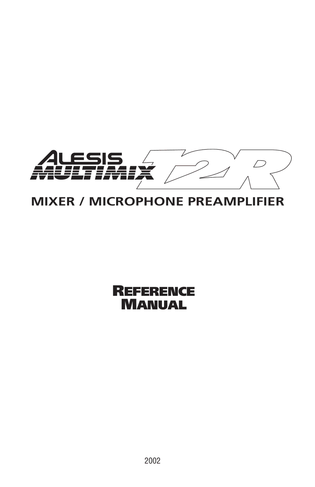 Alesis 12R manual Reference Manual 