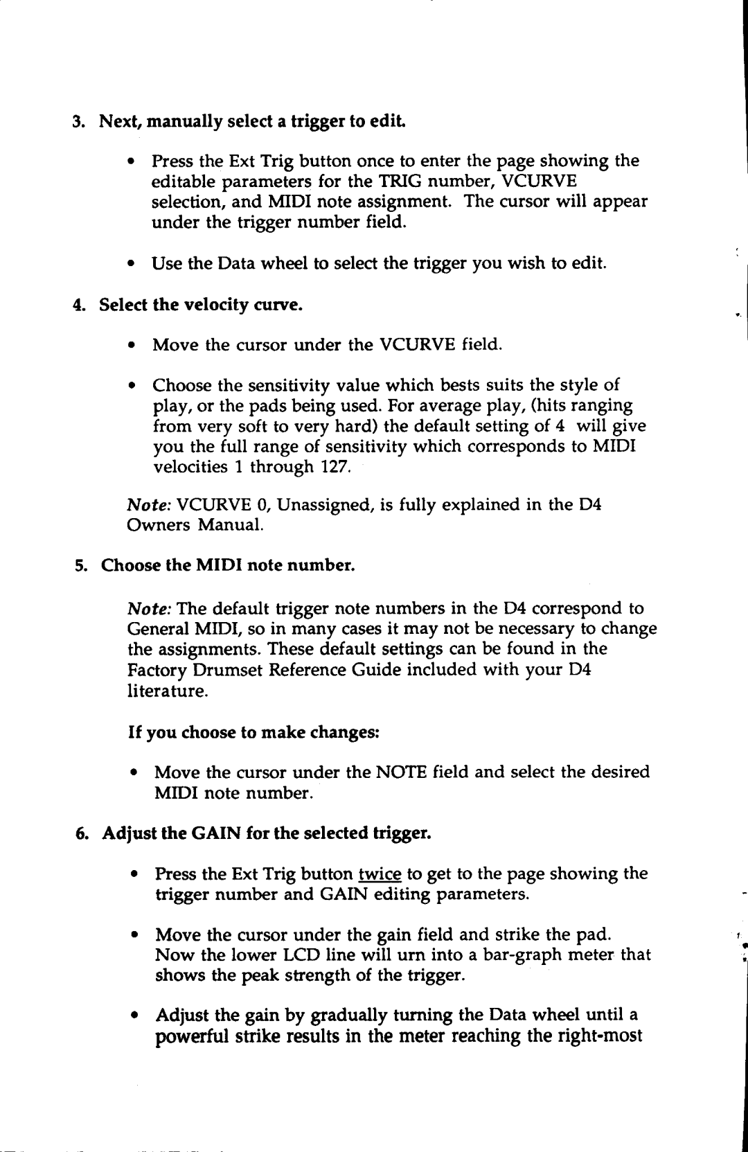 Alesis D4 setup guide Powerful suike resultsin the meterreachingtheright-most 