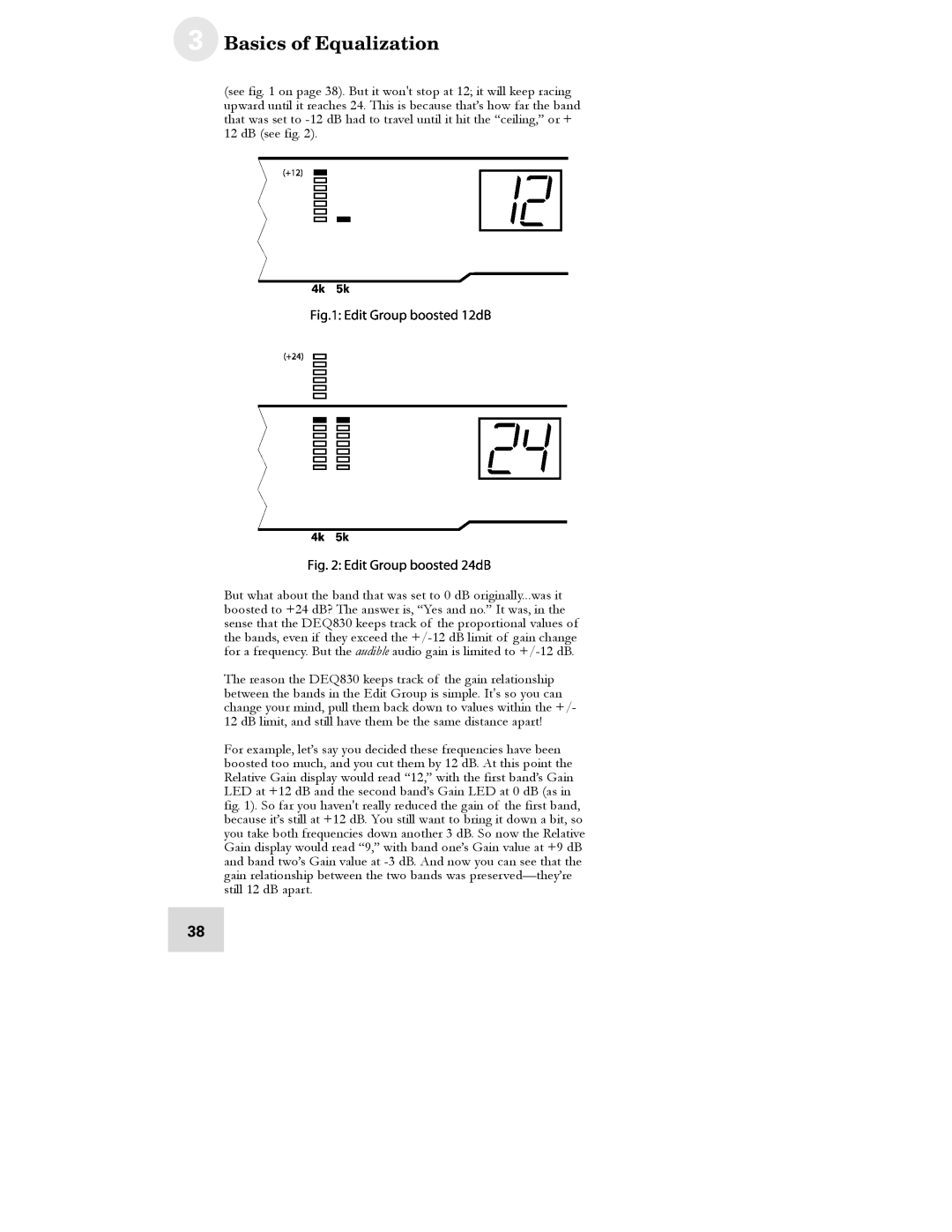 Alesis DEQ830 manual Basics of Equalization 