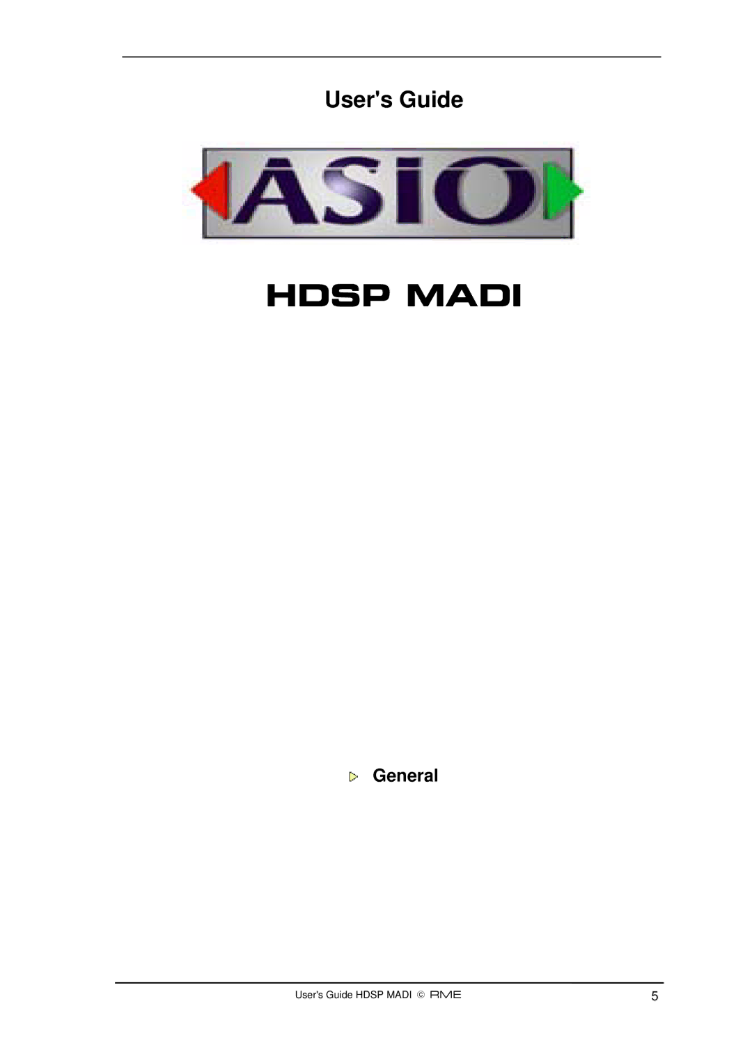 Alesis Hammerfall DSP System manual Hdsp Madi 