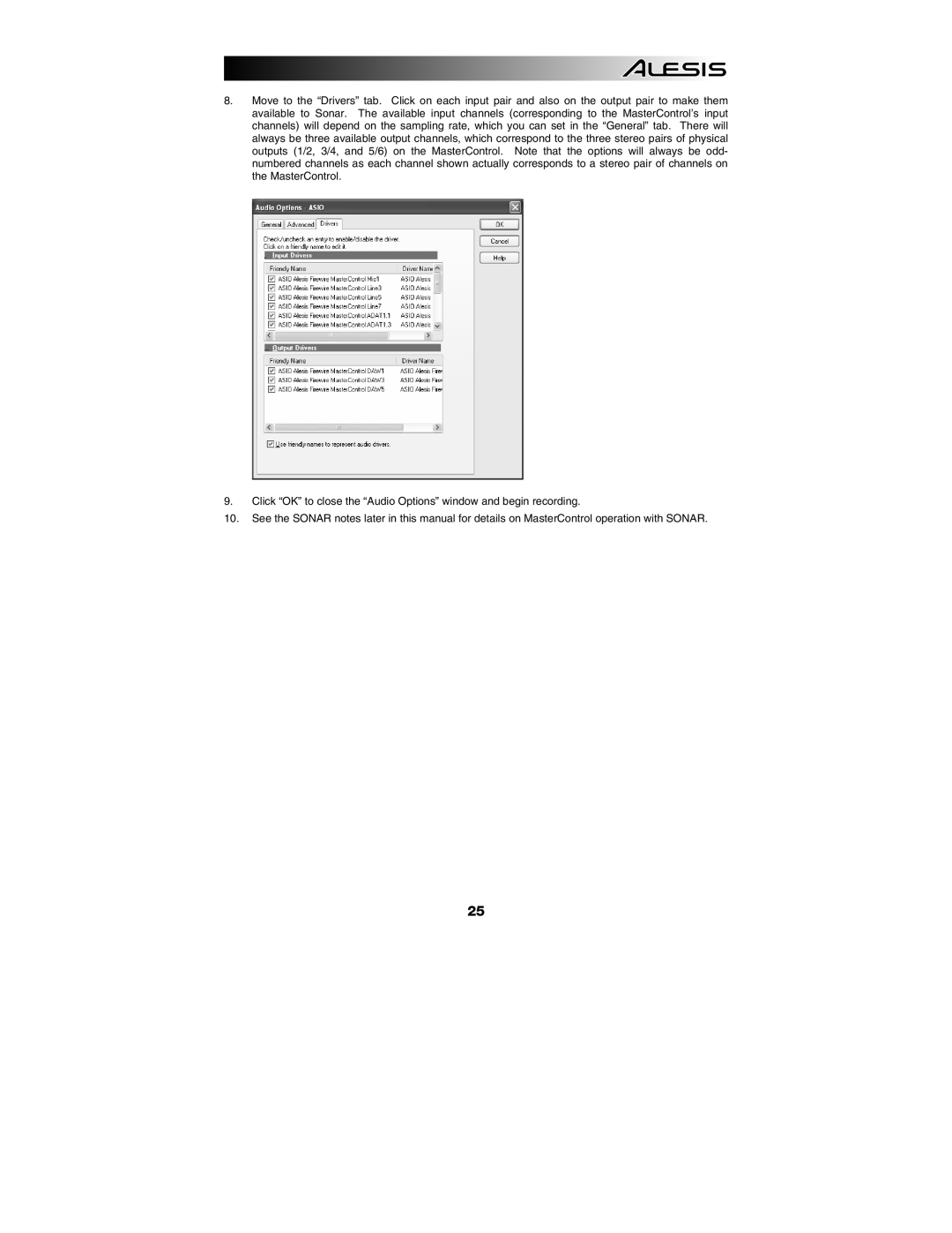 Alesis MasterControl manual 