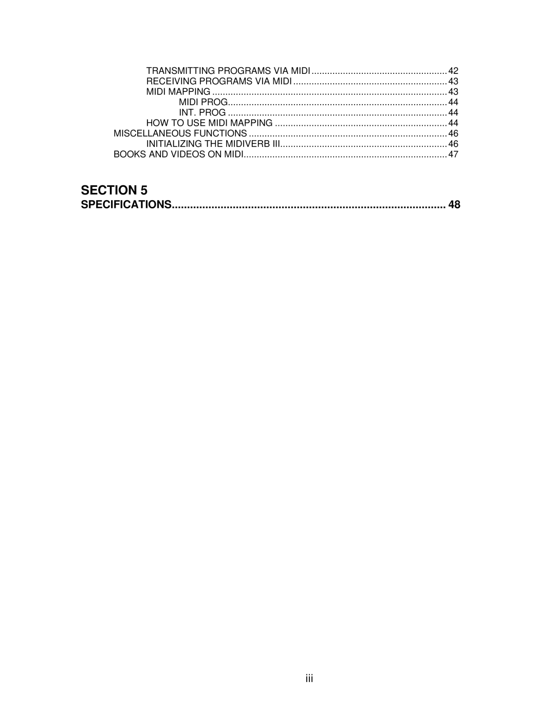 Alesis MIXING CONSOLES manual Section 