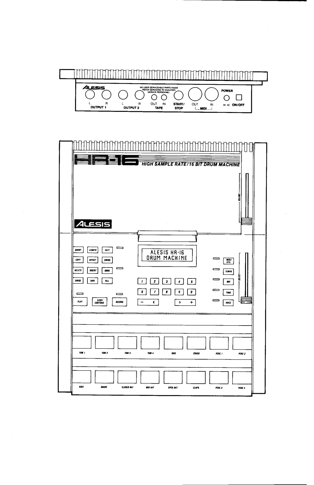 Alesis HR-16:B, MMT-8 instruction manual E E E E 