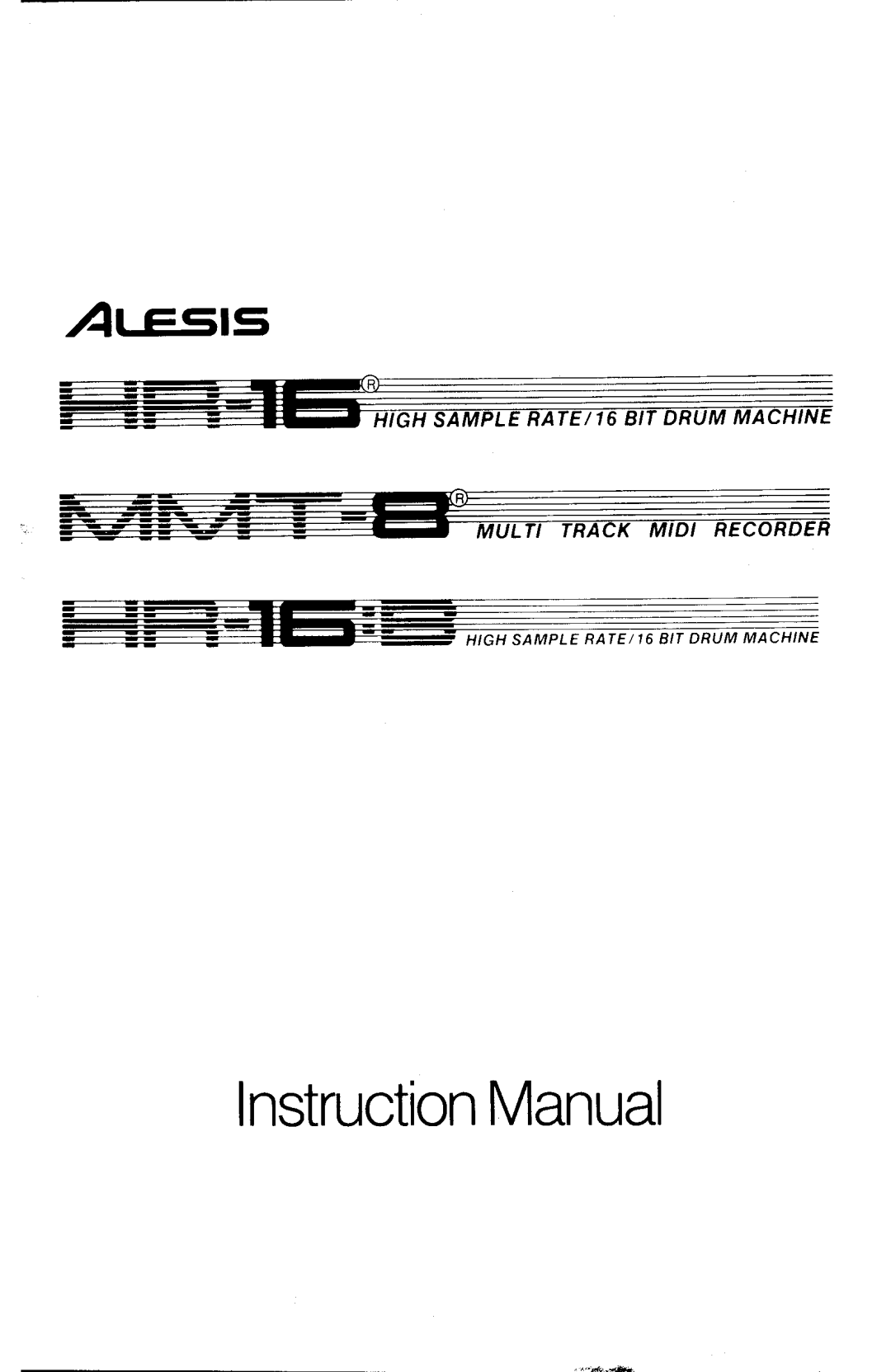 Alesis manual ALESIS MMT-8, Multi track MIDI recorder 