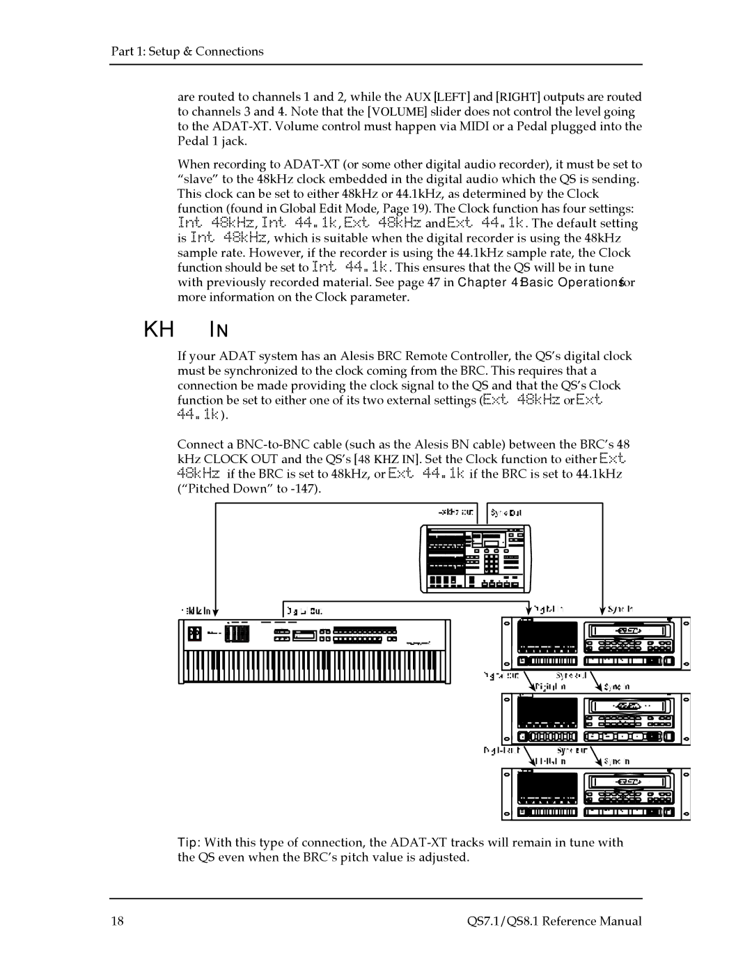 Alesis QS8.1, QS7.1 manual Khz 