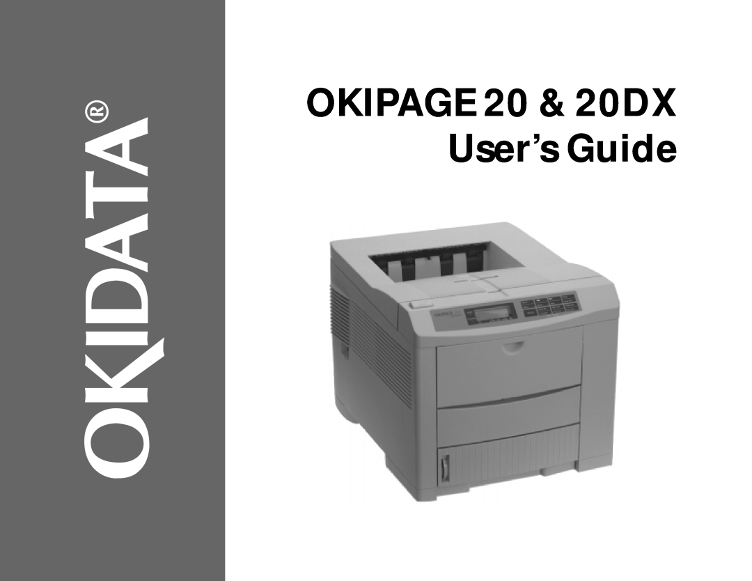 ALFA manual Okidata, OKIPAGE 20 & 20DX User’s Guide 