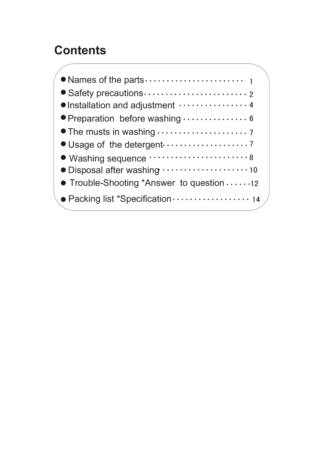 ALFA 40-MS user manual Contents 