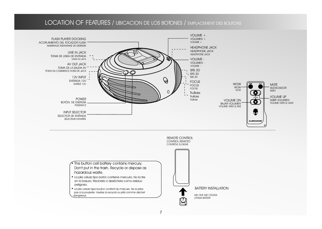 Alienware E9090JOURS, A9090, D9090 manual Battery Installation 