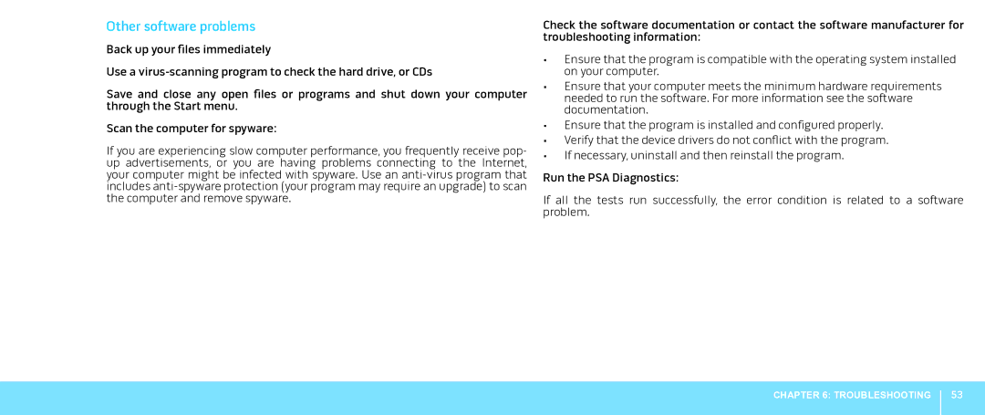 Alienware Aurora manual Other software problems 