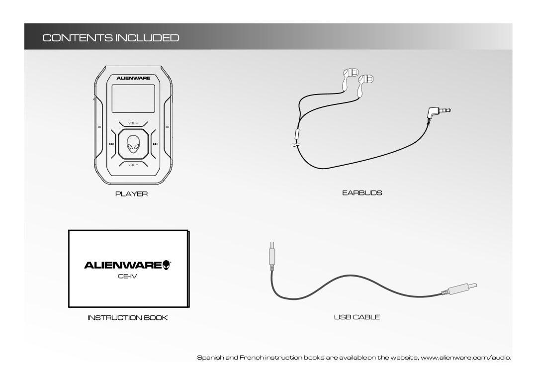 Alienware CE-IV manual Contents Included 