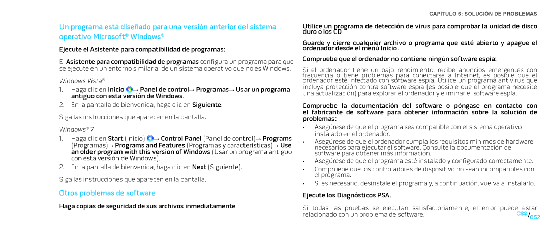 Alienware D0IX manual Otros problemas de software 