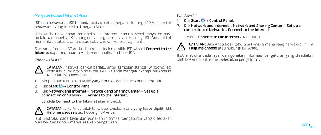 Alienware D0IX001 manual Mengatur Koneksi Internet Anda 