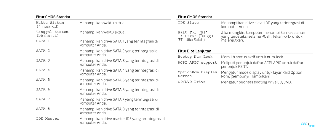 Alienware D0IX001 manual Sata 