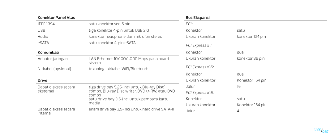 Alienware D0IX001 manual Pci 