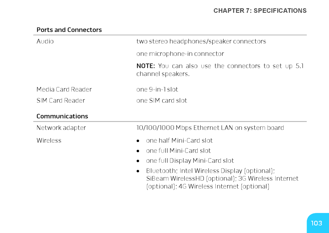 Alienware M14X manual 103 