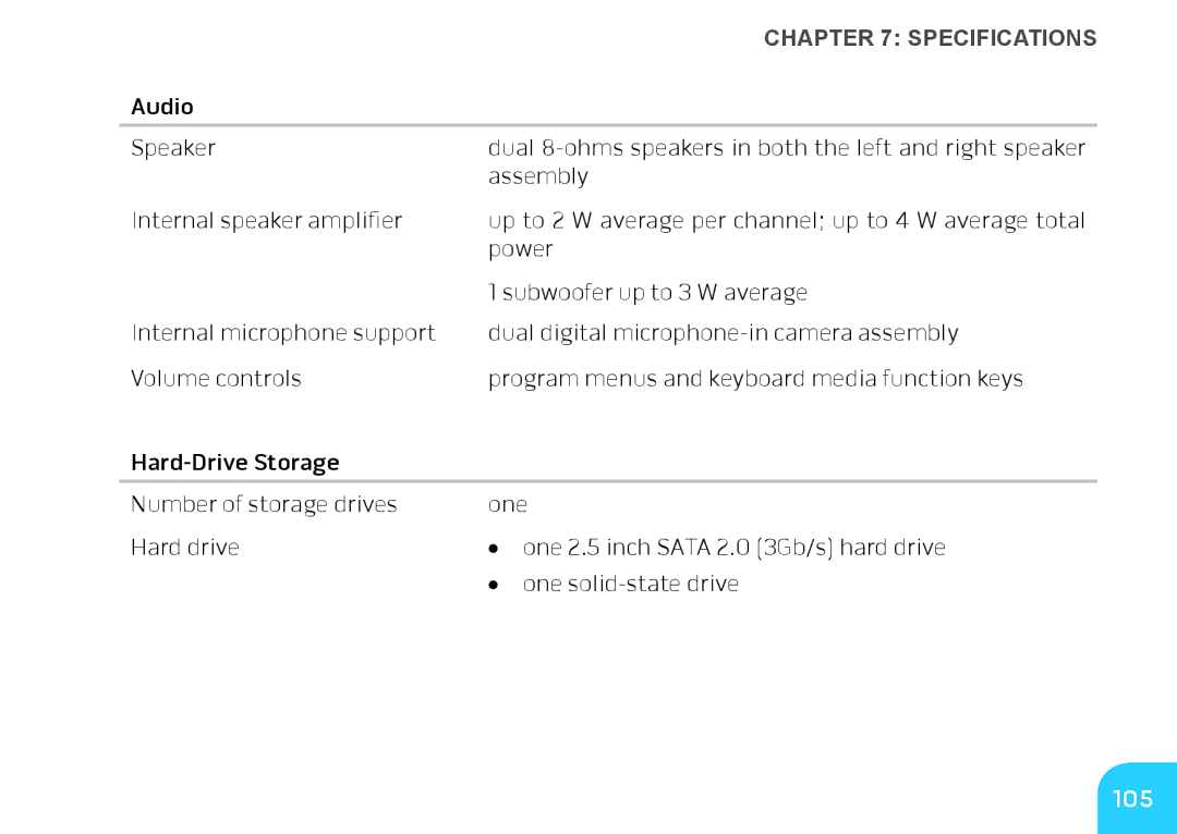 Alienware M14X manual 105 