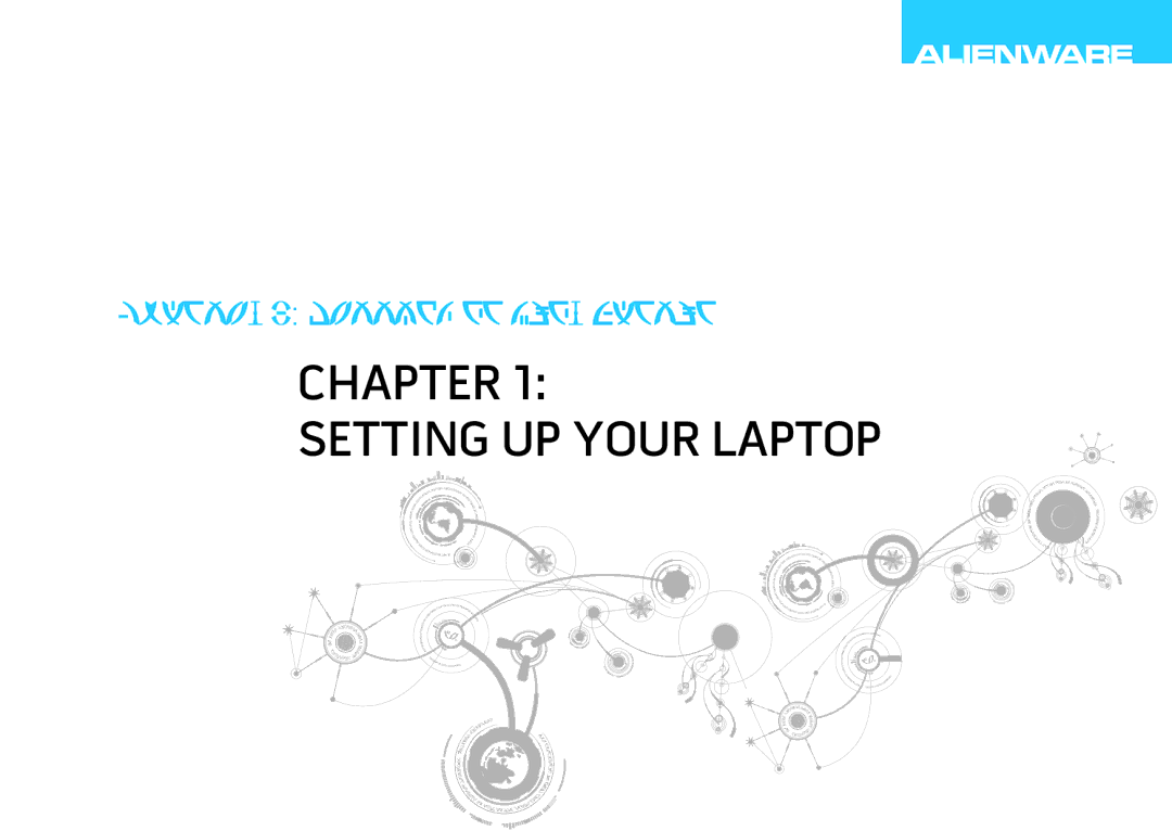 Alienware M14X manual Chapter Setting UP Your Laptop 