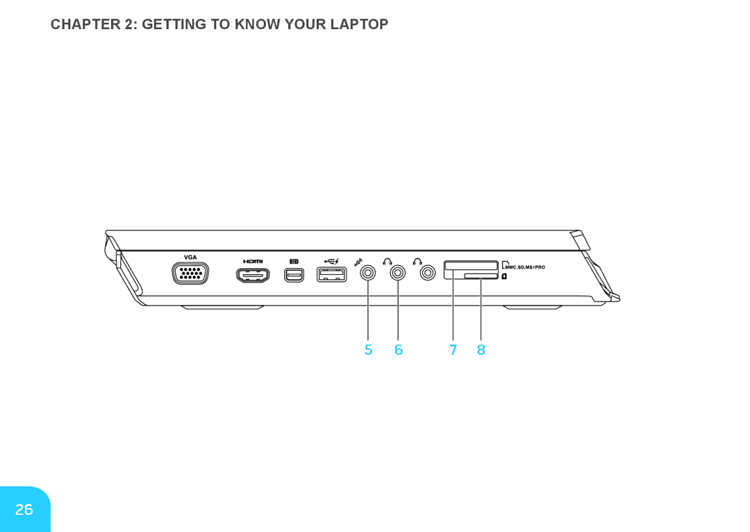 Alienware M14X manual Getting to Know Your Laptop 