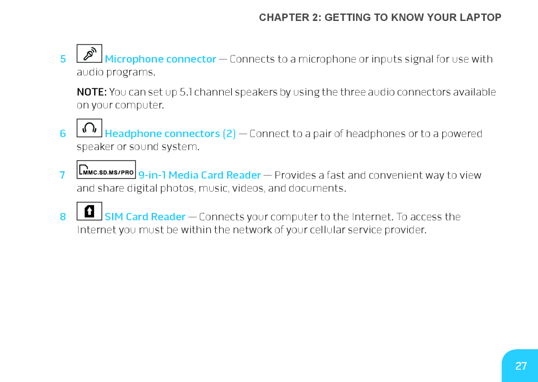 Alienware M14X manual Getting to Know Your Laptop 