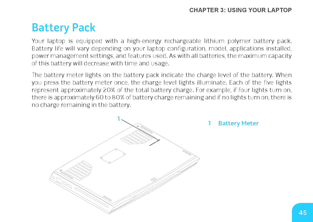 Alienware M14X manual Battery Pack 