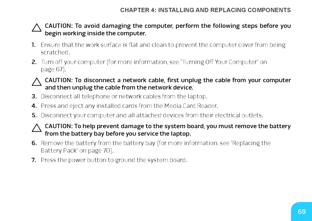 Alienware M14X manual INS﻿TALLING and Replacing COMPONENTS﻿ 