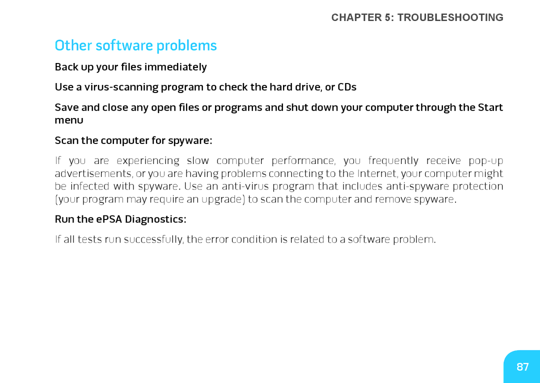 Alienware M14X manual Other software problems 