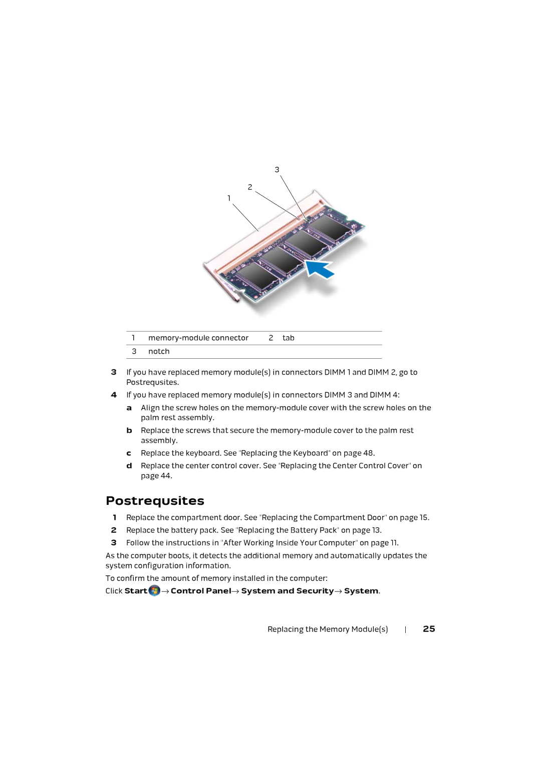 Alienware M17X R4 owner manual Click Start → Control Panel→ System and Security→ System 